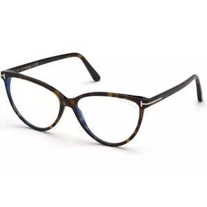 New Authentic Tom Ford FT5743-B-052-57 Cat Eye Eyeglasses